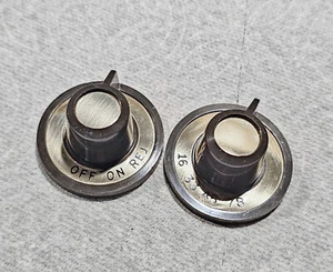 Zenith Cobra Matic / VM 1201 Turntable Part -  (2) KNOBS - Picture 1 of 4