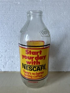 Vintage Advert Glass 1 Pint Milk Bottles - Picture 1 of 8