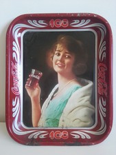 Coca Cola, vassoio portabibite celebrativo Centenario 1886 - 1986 ,da collezione