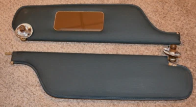 1967 1968 CADILLAC DEVILLE SUNVISORS SUN VISORS PAIR DARK GREEN COLOR AUTHENTIC — 第 1/4 张图片