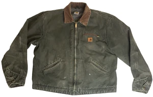 Carhartt Detroit Blanket Lined Jacket J97 Mos Green Herren XL Tall Personal Owned - Bild 1 von 22
