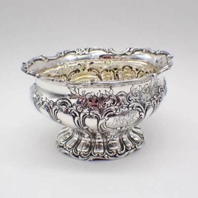 Chantilly Grand Waste Bowl Gorham A600 plata esterlina mono MRH Foto 1 de 4