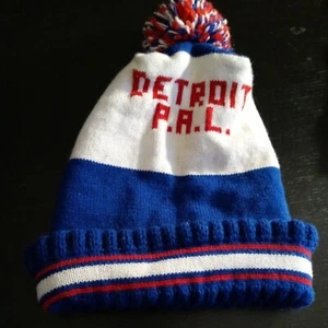 NEU Detroit Totenkopf Mütze Wintermütze Polizei Athletic League P.A.L. Royalblau - Bild 1 von 1