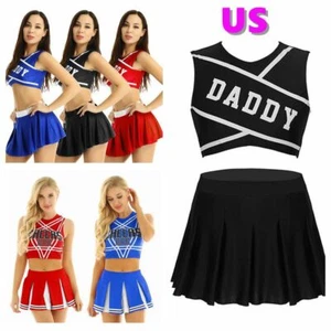 Sexy Women's Lingerie Cheerleading Uniform Cosplay Fancy Dress Costume - Picture 1 of 51