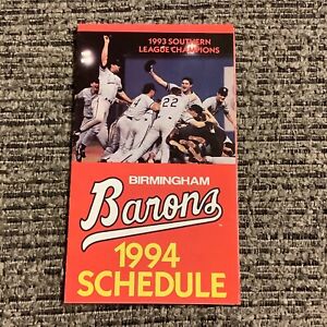 1994 BIRMINGHAM BARONS’ Pocket Schedule - CHEVRON