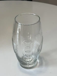Vintage Football Shaped Drinking Textured Glass Beer Glass Cup, 7” - Picture 1 of 9