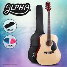 Alpha 41” Inch Acoustic Guitar Classical Wooden Folk Full-Size Steel String