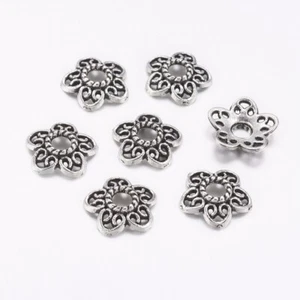 30 Stück Perlenkappen 11x2,5mm Kappen Perlen Antiksilber - 2543 - Bild 1 von 1