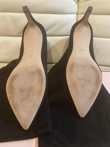 BCBG schwarze Wildlederstiefel mit Absatz, Gr. 8,5 - Bild 1 von 5