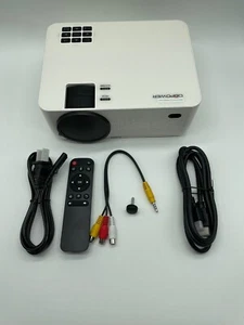 DBPOWER WiFi Bluetooth Projector 9000L Native 1080P Home Outside Theater Movie - Picture 1 of 13