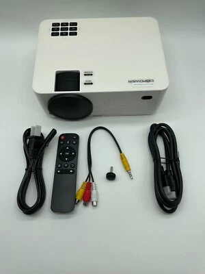 DBPOWER WiFi Bluetooth Projector 9000L Native 1080P Home Outside Theater Movie - Image 1 of 4