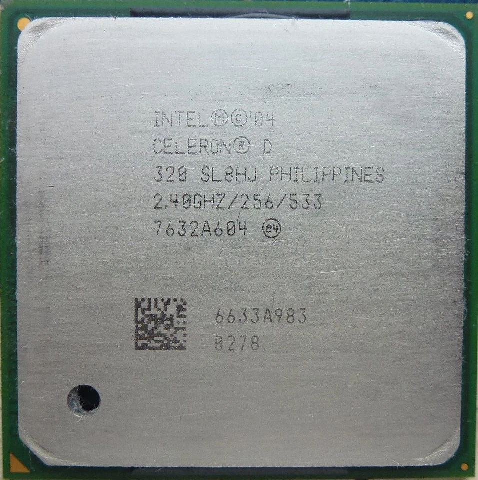 Intel Celeron D 320 SL8HJ 2.4GHz/256KB/533 Socket/Socket 478 CPU - Image 1 of 1