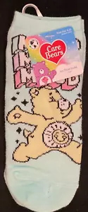 Care Bears - Mood Mood Mood - 1 Pair - Blue - No Show Socks - Size Womans 4-10 - Picture 1 of 3