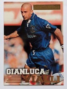 Gianluca Vialli Merlin Premier Gold 1996 Chelsea Soccer Card Vintage Rare Item