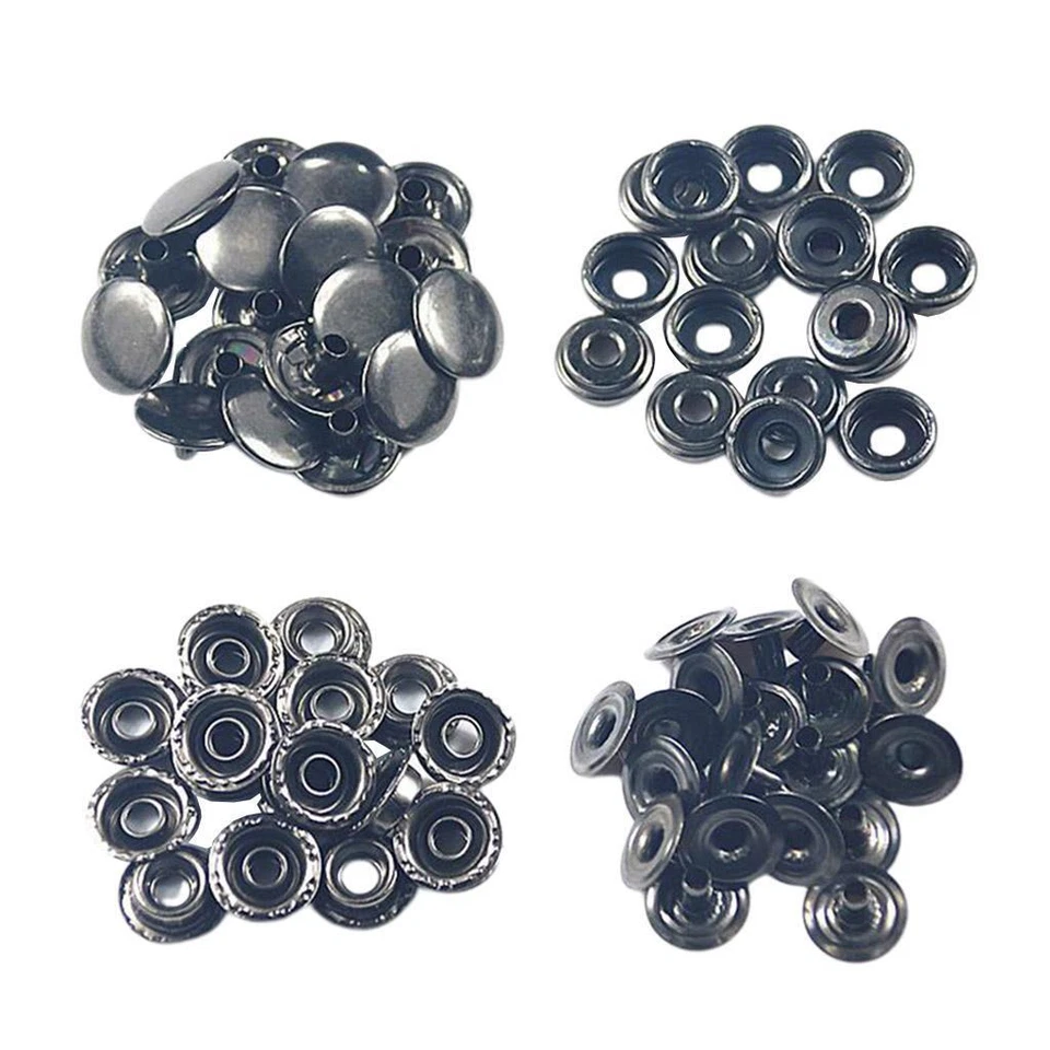 50 Sets Snap Fasteners Sew-Free Snap Button Pocket Fastener for Jackets, - Image 1 of 1