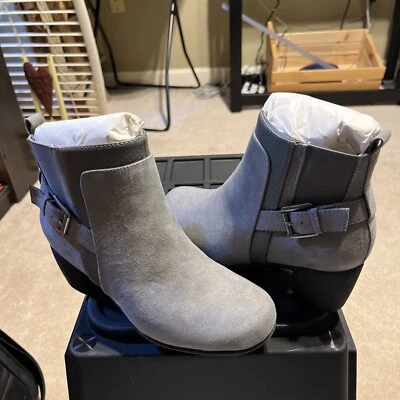 Croft & Barrow Gila Mujer Tacón Alto Botines 6 Anchos NUEVO EN CAJA GRIS $69RETL Foto 1 de 4