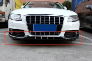 For Audi A4 B8 Non-Sline 2009-2012 Front Bumper Lip Spoiler Carbon Fiber - Picture 1 of 5