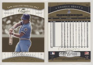 2001 Donruss Classics Timeless Tributes /100 George Brett #154 HOF