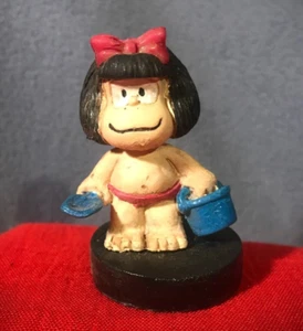 MAFALDA doll BEACH Hand-painted miniature sculpture from QUINO COMIC Historieta - Picture 1 of 24