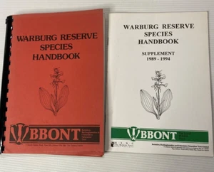 Warburg Reserve Species Handbook & Supplement, 1989 - 1994, Vintage Naturalist - Picture 1 of 5
