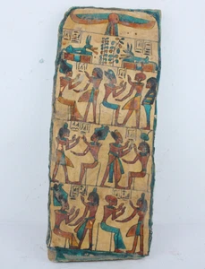 RARE ANCIENT EGYPTIAN ANTIQUE GREAT Ramses II With Queen Nefertari Wood Stella - Picture 1 of 10
