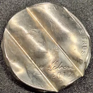 Uncirculated 2012-D Mint Cancelled /Waffled Jefferson Nickel Error w/Details (7) - Picture 1 of 2