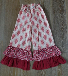 Persnickety Girls Holiday Dylan Ruffle Pants Size 8 NWT Made in USA! - Picture 1 of 5