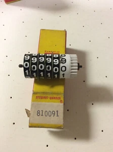 NOS Stewart Warner Odometer Numerals Dart Valiant 810091 Dodge Plymouth - Bild 1 von 2