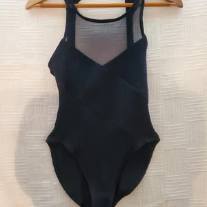 Anne Cole Swimsuit Mesh One Piece Black Bathing Suit Women's Size 10 - Picture 1 of 10