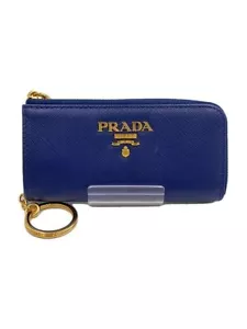 Estuche para llaves liso azul marino de cuero PRADA para mujer usado - Imagen 1 de 6