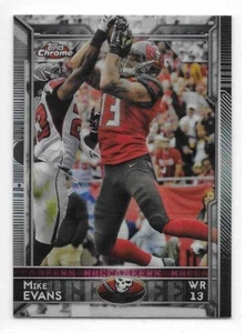 2015 Topps Chrome Mini Football Refractors Mike Evans Buccaneers - Picture 1 of 2