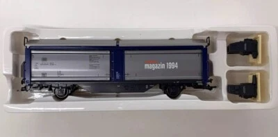 HO Scale Marklin Sliding Door Wagon Model Train 84633 Magazin 1994. - Image 1 of 4