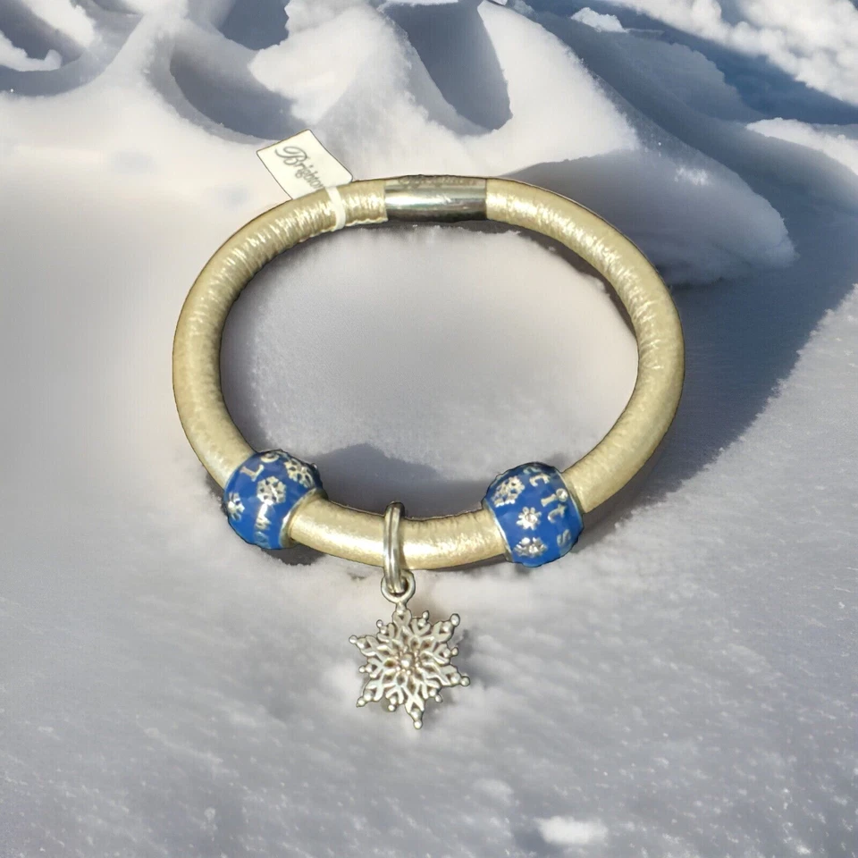 Lista de brazaletes Brighton Woodstock individuales VIP LET IT SNOW $68 NUEVOS CON ETIQUETAS Foto 1 de 1