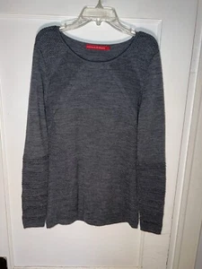 Krimson Klover Lana Merino Cuello Redondo Suéter Gris Talla M. d637 - Imagen 1 de 12