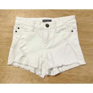 DL1961 Girls' Lucy Shorts Big Kid White Size 7 - Picture 1 of 7
