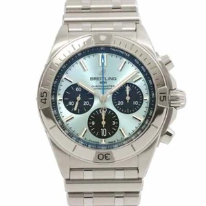 BREITLING Chronomat B01 42 PB0134 Automatic Ice Blue Dial Mens Watch 90258770 - Picture 1 of 8
