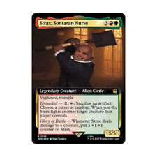 WOTC Universes Beyond: D  Strax, Sontaran Nurse (Extended Art) (Surge Foil) NM