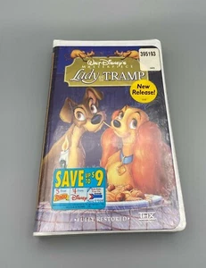 Disney Lady And The Tramp VHS Video Tape Movie SEALED Fully Restored USA - Picture 1 of 3