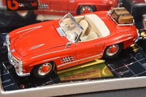 BBURAGO 1/18 COLECCIÓN DE ORO MERCEDES BENZ 300 SL TOURING ROJO CON CAJA - Imagen 1 de 8