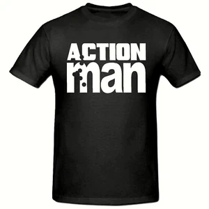ACTION MAN - LUSTIGER RETRO SPRUCH Herren Damen Kinder T-Shirt - Bild 1 von 1