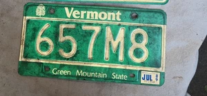VINTAGE VERMONT 1989 LICENSE PLATE 657M8 - Picture 1 of 1