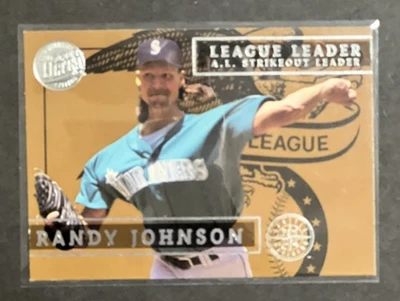 1995 Fleer Ultra Randy Johnson League Leaders Gold Medallion #4 - Image 1 of 2
