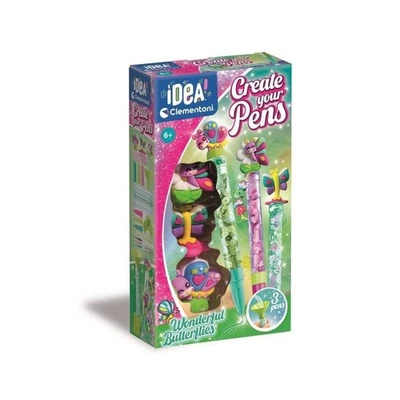 CLEMENTONI - Crée tes stylos - Wonderful Butterflies - Photo 1/4