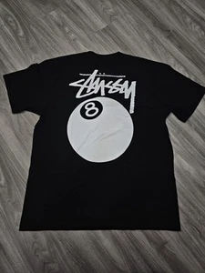STUSSY 8 Ball Tee Black Size XLarge XL NWOT - Picture 1 of 6