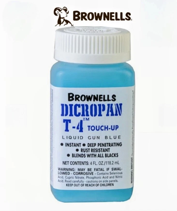 BROWNELL Dicropan T-4 Cold Gun Blue LIQUID It Works Great! Easy To Use Great Price!