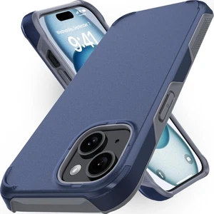 TEAM LUXUS iPhone 15 Hülle MagSafe Dark Navy Military Fallschutz - Bild 1 von 3