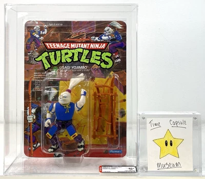 TMNT Usagi Yojimbo Teenage Mutant Ninja Turtles Action Figure 19 Back AFA 80+ - Image 1 of 4