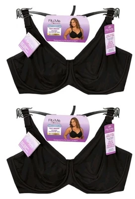Sujetador con aros elásticos Fit for Me Fruit of the Loom (2-PCK) FT967 (Talla 42DDDD\G) Foto 1 de 4