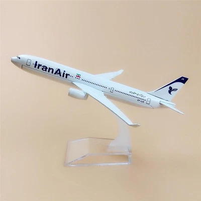 1:400 Modello Aereo in Lega Diecast 16cm Iran Air Airbus A330-200 da Collezione - Immagine 1 di 4