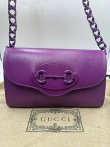 Gucci Horsebit 1955 Nuova In Pelle Verde Con Dustbag - Imagen 1 de 16